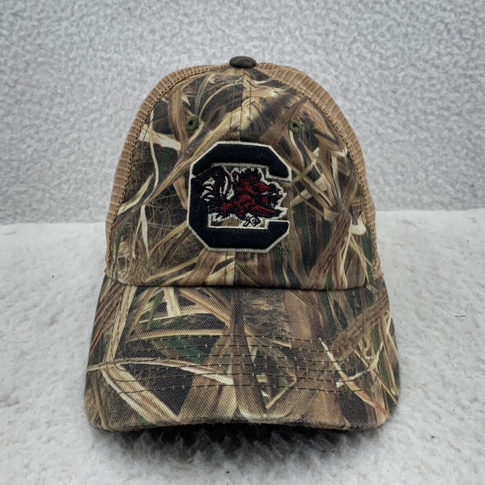 TOW USC Gamecocks Camo Fitted Hat Mens Flex OSFM Brush Grass NCAA SEC Hunting